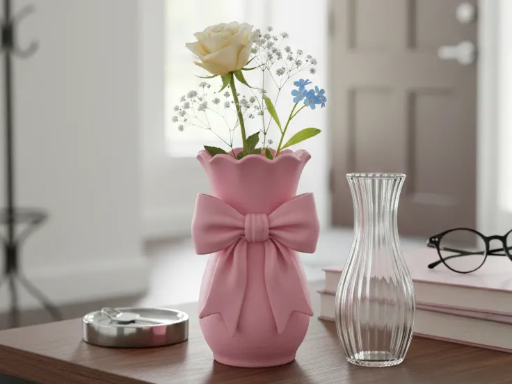 Coquette Bow Vase