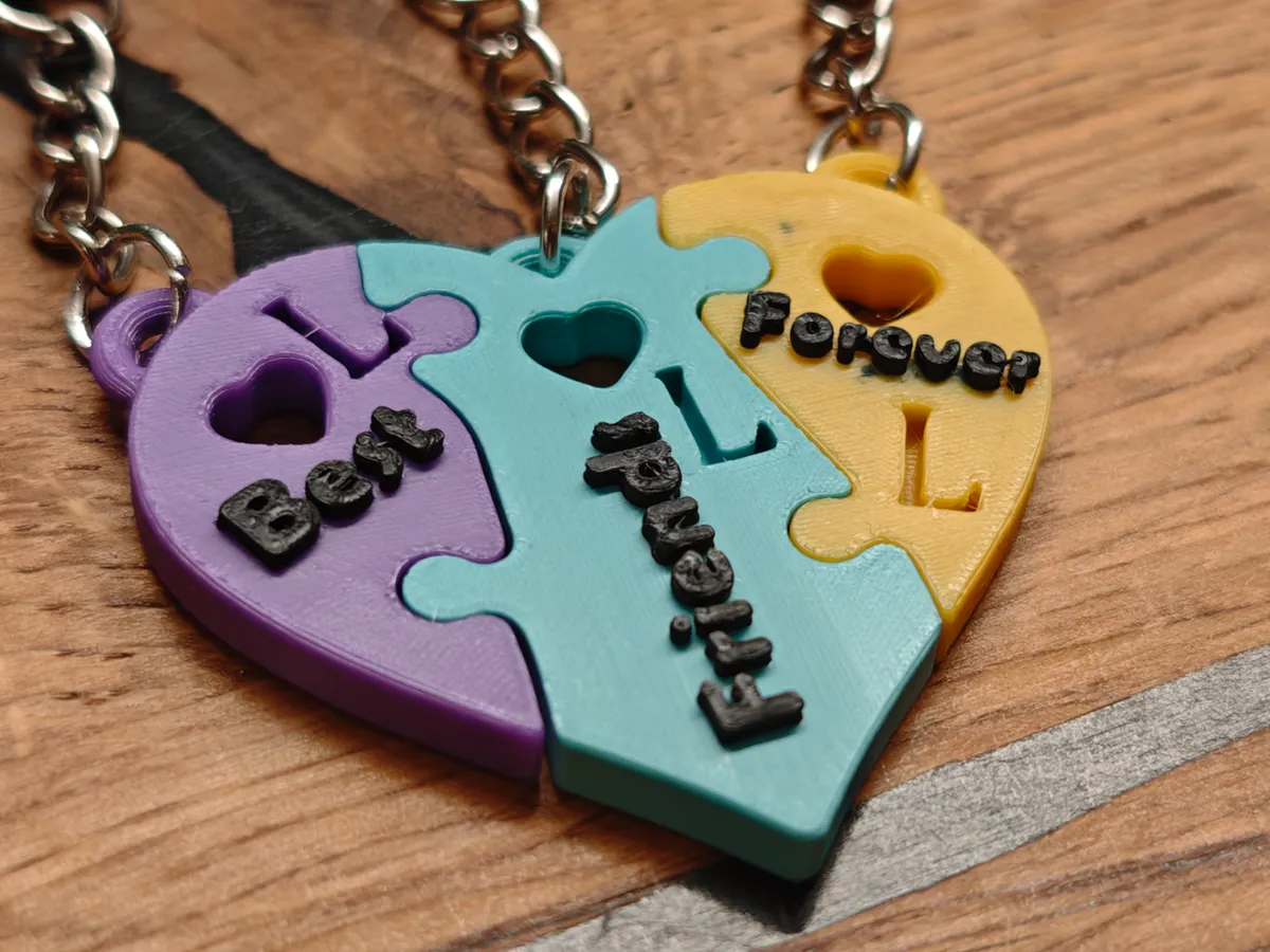 BFF Friendship Pendant (Set of 3)